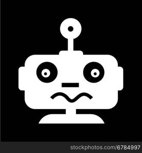 Robot emotion icon illustration design