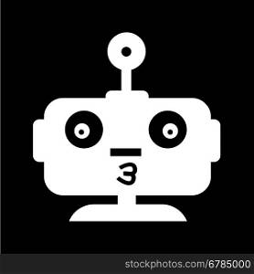 Robot emotion icon illustration design