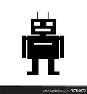 Robot icon illustration design