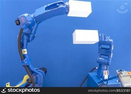 Robot or robotic arm with copy space