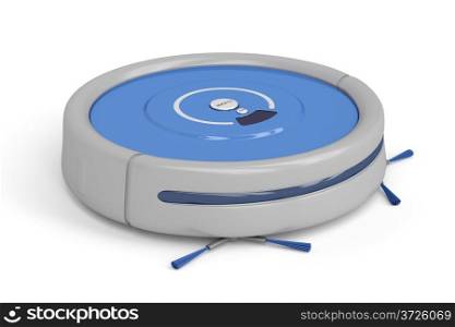 Robot vacuum cleaner, 3d rendered image