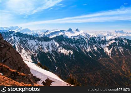 Rochers de Naye, part of the Swiss Alps near Montreux