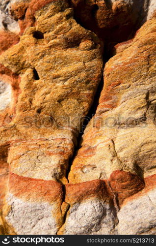 rock abstract lanzarote spain texture of a broke stone and lichens