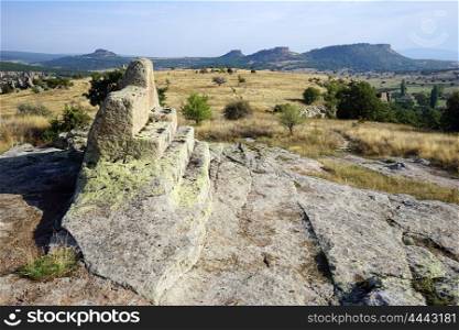 Rock altar in Midas, Turkey