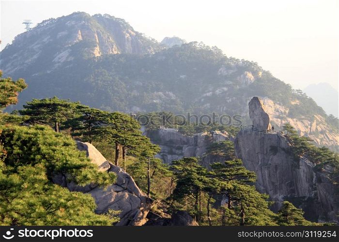 Rock and Huangshan mountain in China
