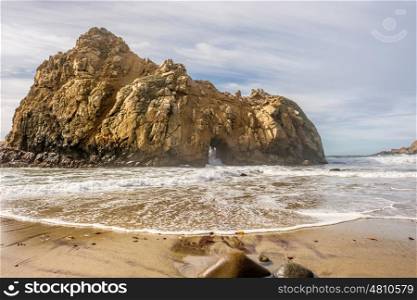 Rock at Pfeiffer Beach, Big Sur, California, USA