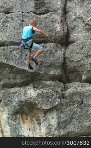 Rock climber. Element of design.