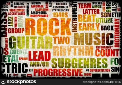 Rock Concert. Rock Concert Event Poster Board as Background