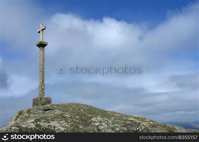 rock cross in the coast of spain