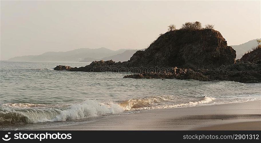 Rock formations at the coast, Sayulita, Nayarit, Mexico