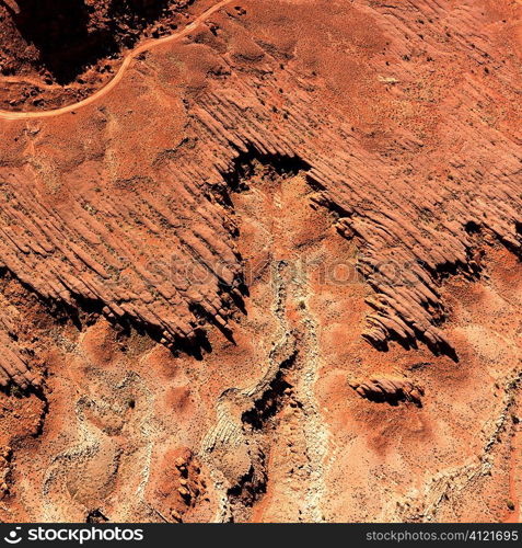 Rock Formations From Overhead