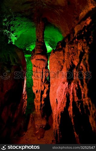 Rock formations in a cave, Lotus cave, XingPing, Yangshuo, Guangxi Province, China