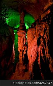 Rock formations in a cave, Lotus cave, XingPing, Yangshuo, Guangxi Province, China