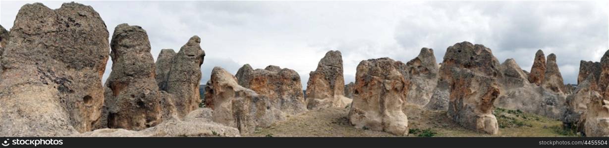 Rock formations in Doger, Turkey
