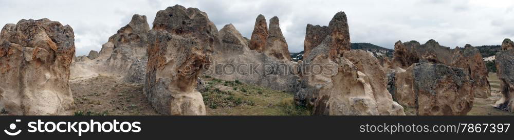 Rock formations in Doger, Turkey