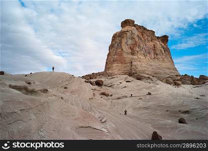 Rock formations on a landscape, Amangiri, Canyon Point, Hoodoo Trail, Utah, USA
