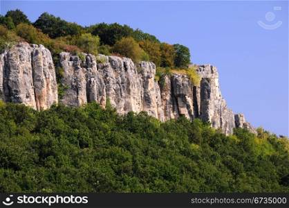 Rock of Emen canyon in Bulgaria in the summer
