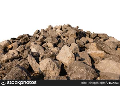 rock stack isolate on white background
