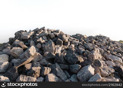 rock stack isolate on white background