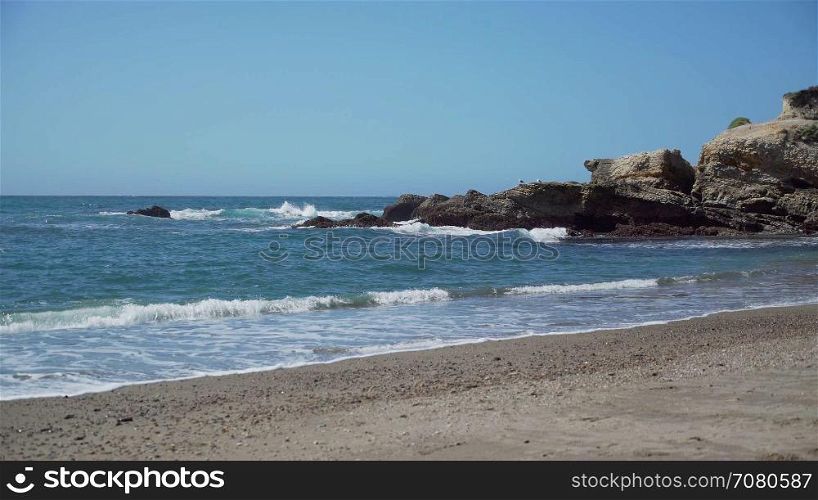 Rockas and waves at Spoonera??s Cove Beach