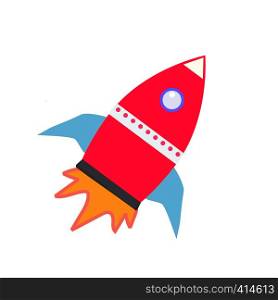 rocket icon on white background. rocket sign. business startup sign.