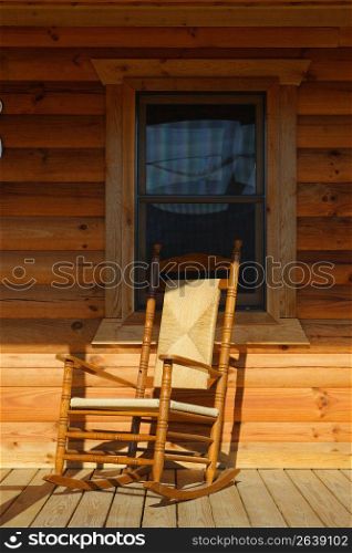 rocking chair on front porch