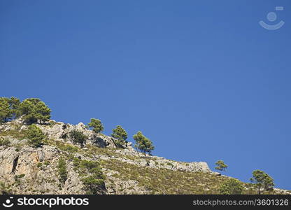 Rocks and blue sky