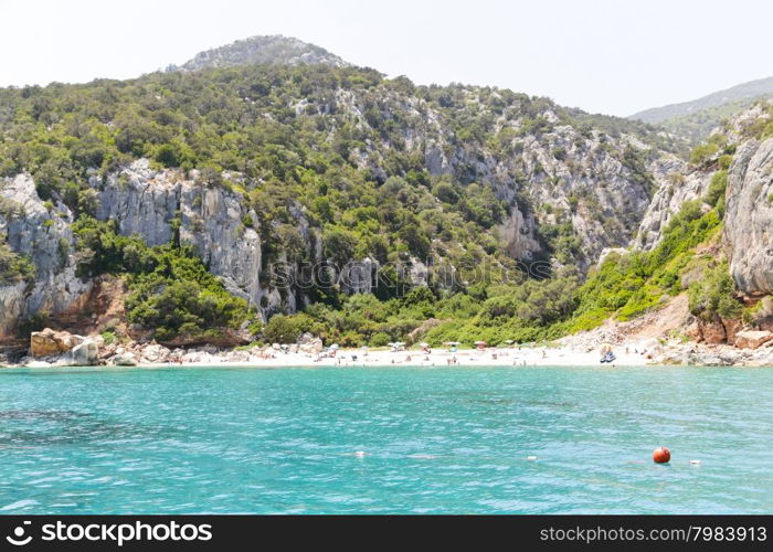 Rocks and caves around the coast of Cala Gonone, Sardinia