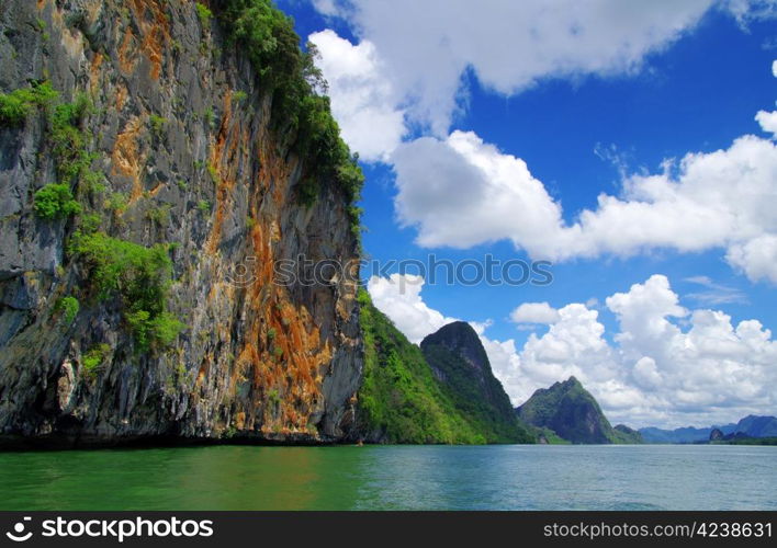 rocks and sea in Krabi Thsiland