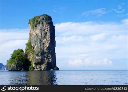 rocks and sea in Krabi Thsiland