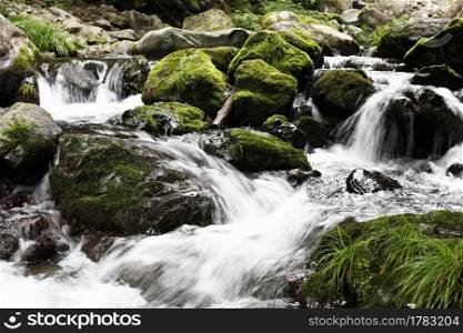 Rocks and stream