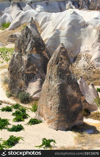 Rocks formations in Capadocia, Turkey
