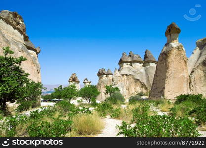 Rocks formations in Capadocia, Turkey