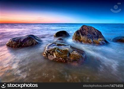 rocks in sea