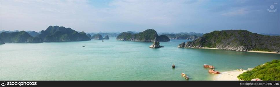 Rocks of Halong Bay, Vietnam