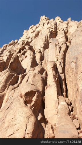 Rocks of holy land Mount Sinai in the morning