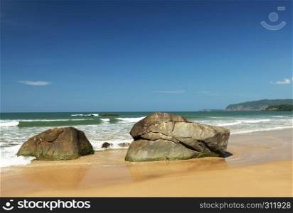 Rocks on beach at Agonda, Goa, India.. Rocks on beach at Agonda, Goa, India
