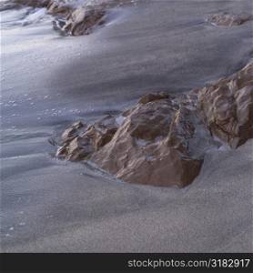 Rocks on beach in Costa Rica