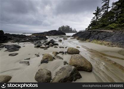 Rocks on the beach, Pacific Rim National Park Reserve, British Columbia, Canada