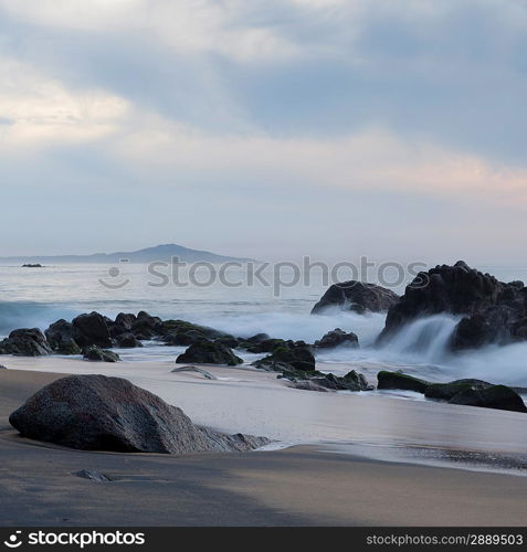 Rocks on the beach, Sayulita, Nayarit, Mexico