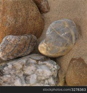 Rocks on the beach, The Hamptons, NY