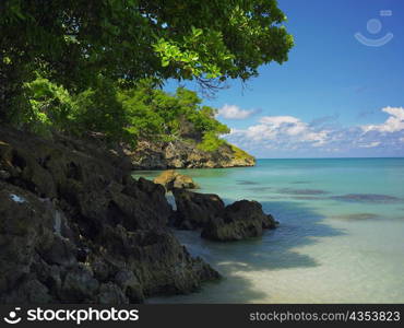 Rocks on the coast, Providencia, Providencia y Santa Catalina, San Andres y Providencia Department, Colombia