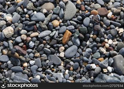 Rocks & pebbles, Battery Point, Crescent City, California