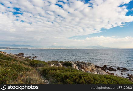 Rocky coast of the Cote d&rsquo;Azur, France