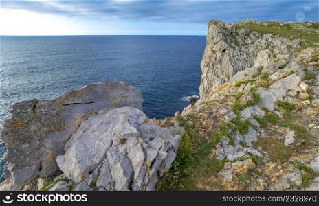 Rocky Coast, Pria Cliffs, Karst Formation, Bufo≠s de Pria, Protrected Landscape of the Oriental Coast of Asturias, Lla≠s de Pria, Asturias, Spain, Europe