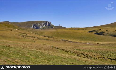 Rocky hills and grass steppes