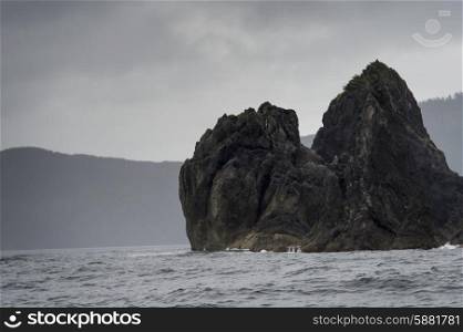 Rocky Island in the Pacific Ocean, Skeena-Queen Charlotte Regional District, Haida Gwaii, Graham Island, British Columbia, Canada