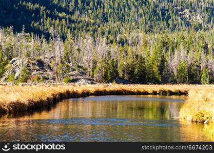 Rocky Mountain National Park landscape. Rocky Mountain National Park landscape, Colorado, USA.