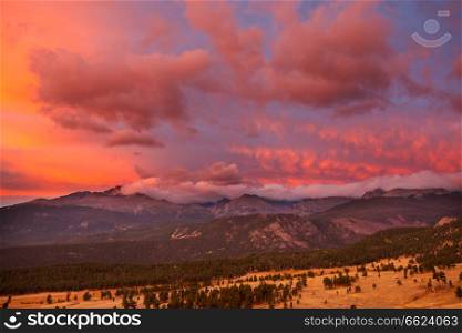 Rocky mountains in Colorado