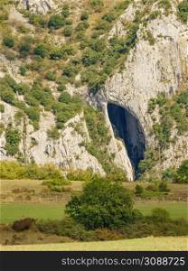 Rocky mountains landscape, Agurain, Basque Country, Spain. Mountains landscape in Spain